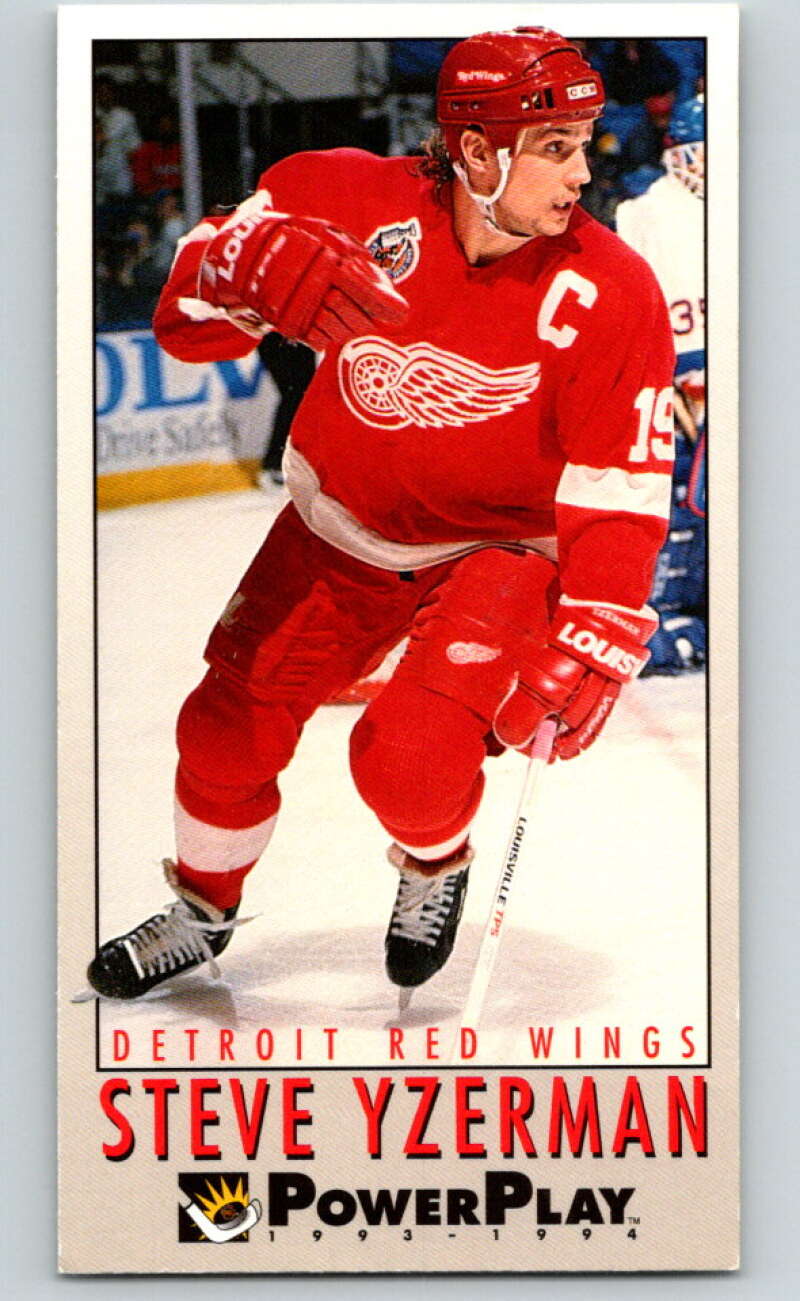 1993-94 PowerPlay #77 Steve Yzerman Detroit Red Wings V77564 Image 1