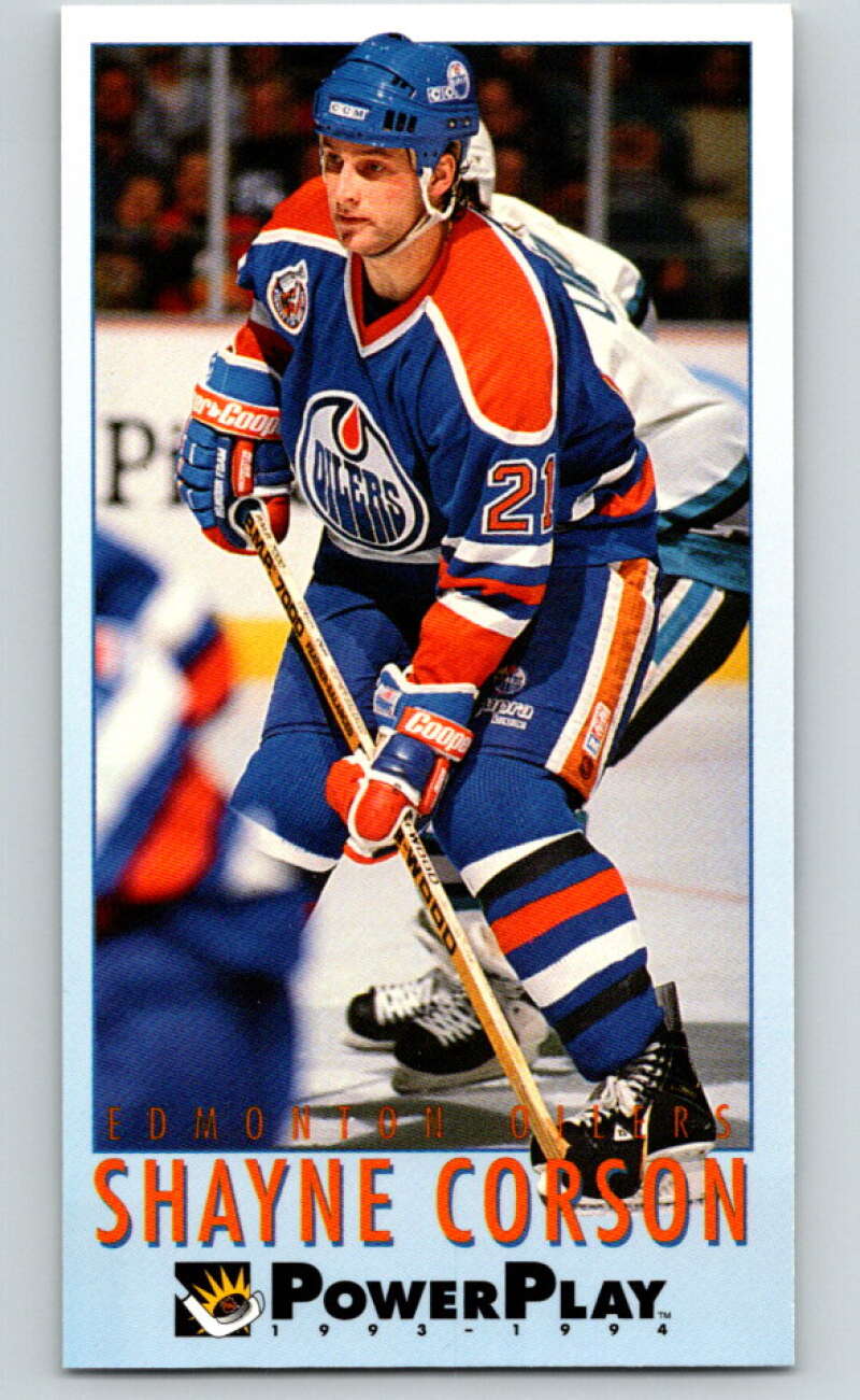 1993-94 PowerPlay #79 Shayne Corson Edmonton Oilers V77567 Image 1