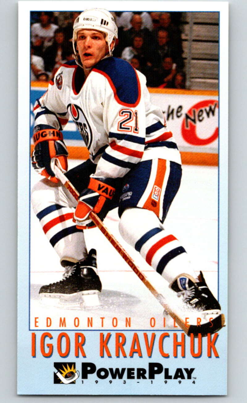 1993-94 PowerPlay #81 Igor Kravchuk Edmonton Oilers V77571 Image 1