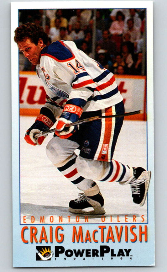 1993-94 PowerPlay #82 Craig MacTavish  Edmonton Oilers  V77573 Image 1