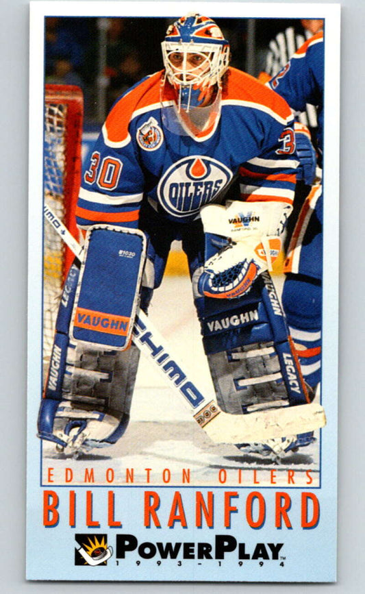1993-94 PowerPlay #85 Bill Ranford  Edmonton Oilers  V77577 Image 1