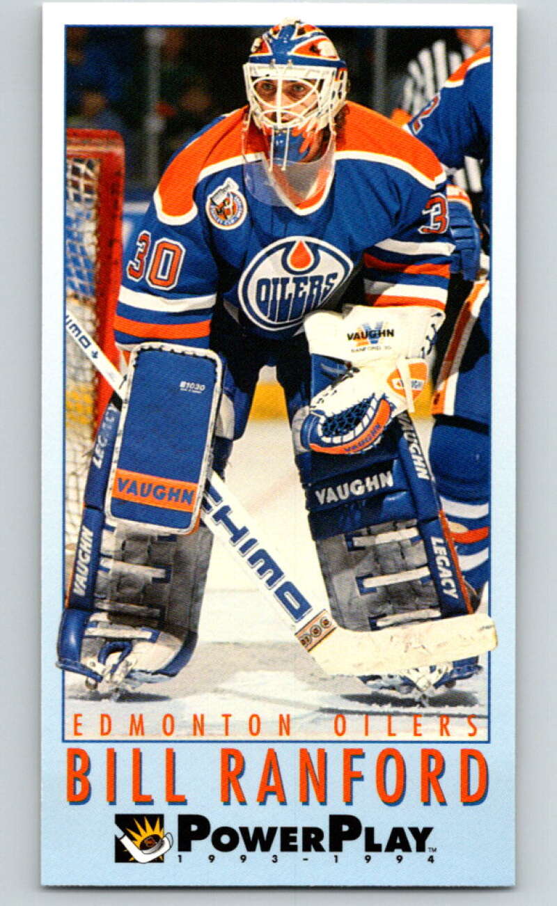 1993-94 PowerPlay #85 Bill Ranford Edmonton Oilers V77578 Image 1