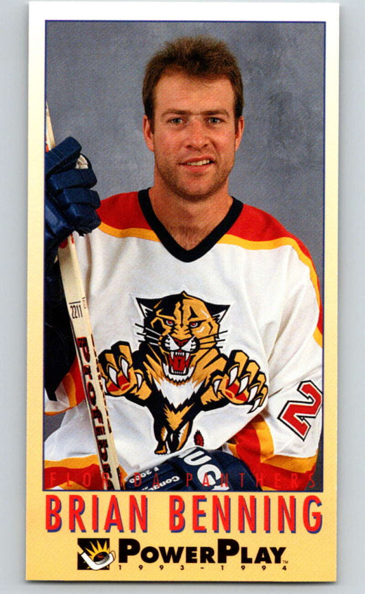 1993-94 PowerPlay #90 Brian Benning  Florida Panthers  V77586 Image 1