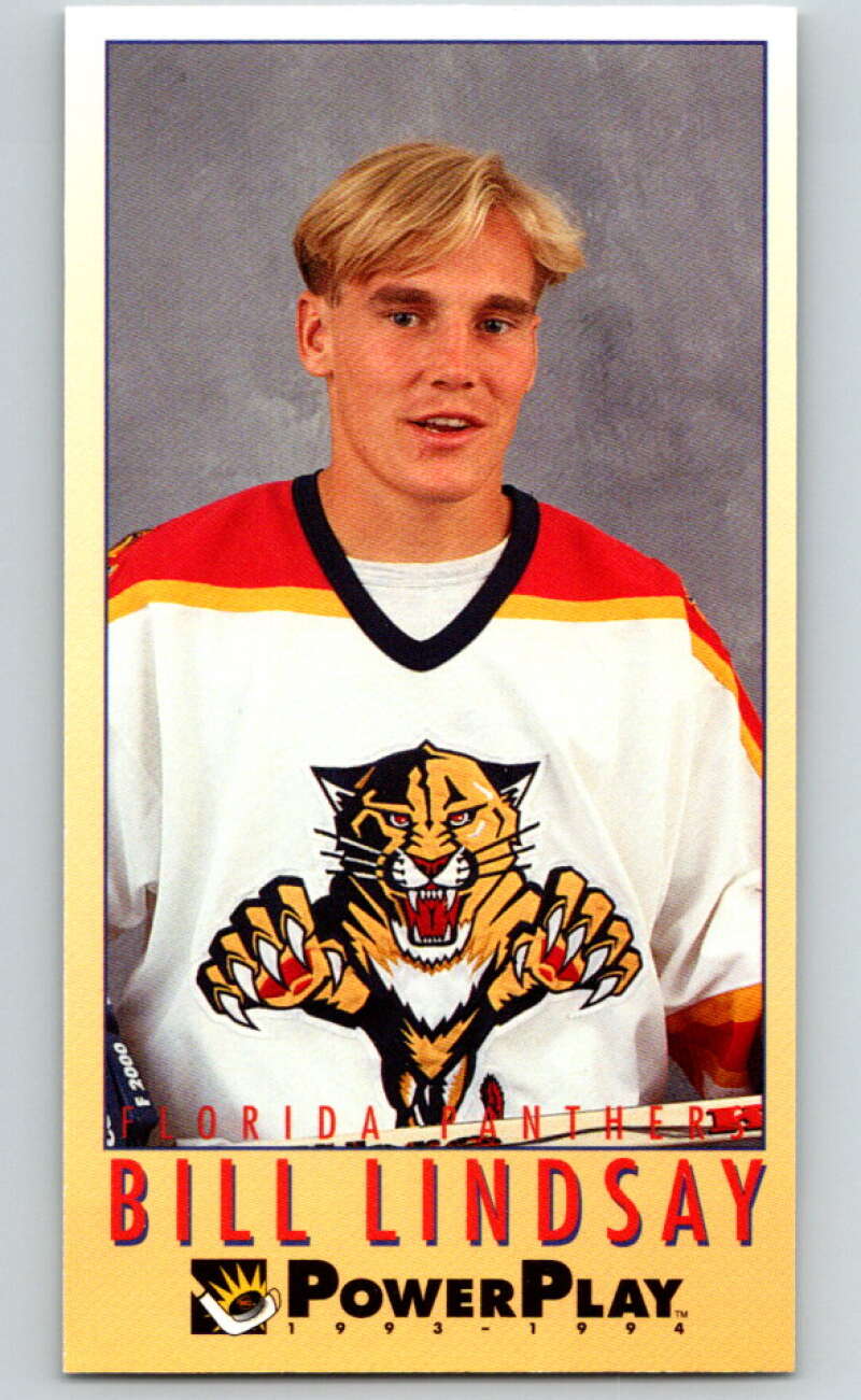 1993-94 PowerPlay #95 Bill Lindsay Florida Panthers V77598 Image 1