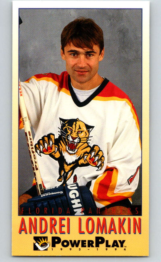 1993-94 PowerPlay #96 Andrei Lomakin  Florida Panthers  V77599 Image 1