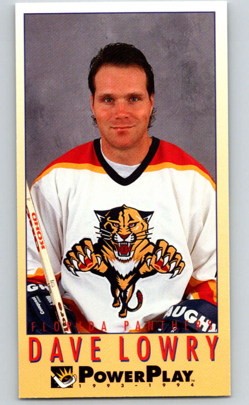 1993-94 PowerPlay #97 Dave Lowry Florida Panthers V77602 Image 1