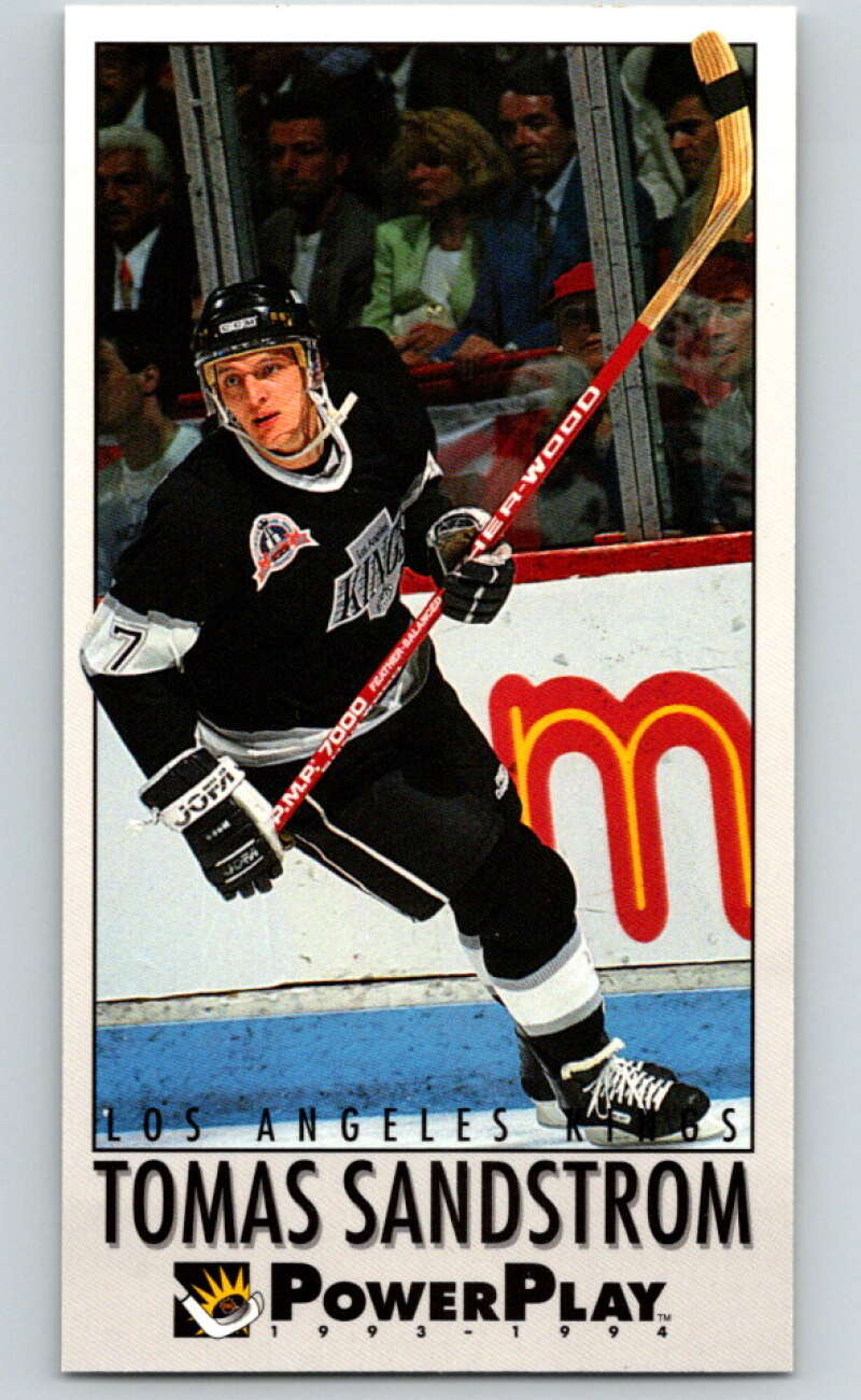1993-94 PowerPlay #121 Tomas Sandstrom Los Angeles Kings V77645 Image 1