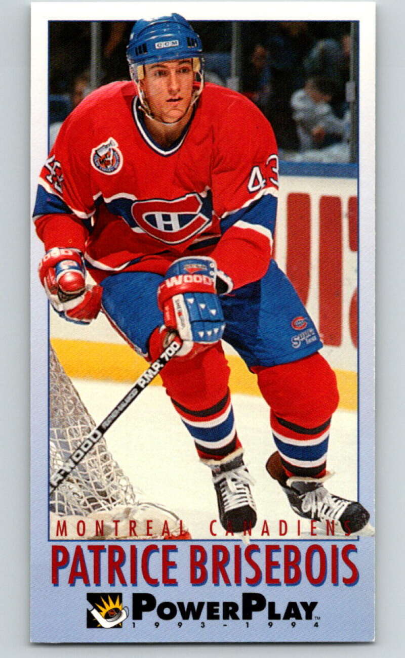 1993-94 PowerPlay #125 Patrice Brisebois Montreal Canadiens V77654 Image 1