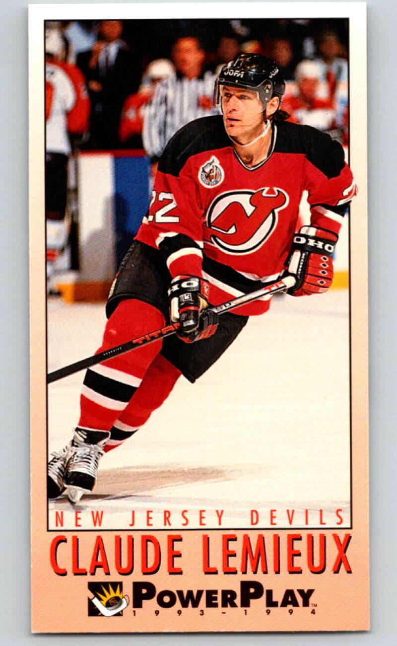 1993-94 PowerPlay #137 Claude Lemieux New Jersey Devils V77671 Image 1