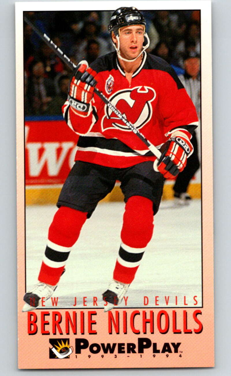 1993-94 PowerPlay #139 Bernie Nicholls New Jersey Devils V77677 Image 1