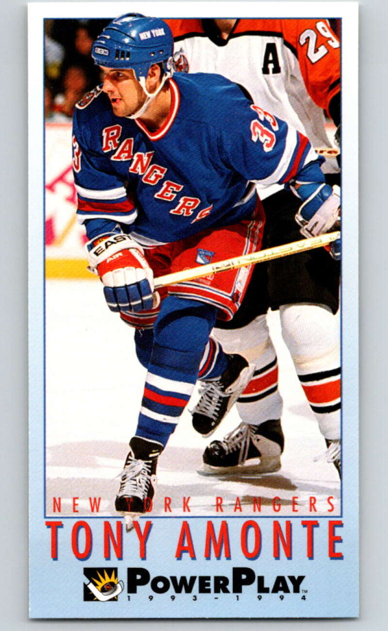 1993-94 PowerPlay #156 Tony Amonte New York Rangers V77710 Image 1