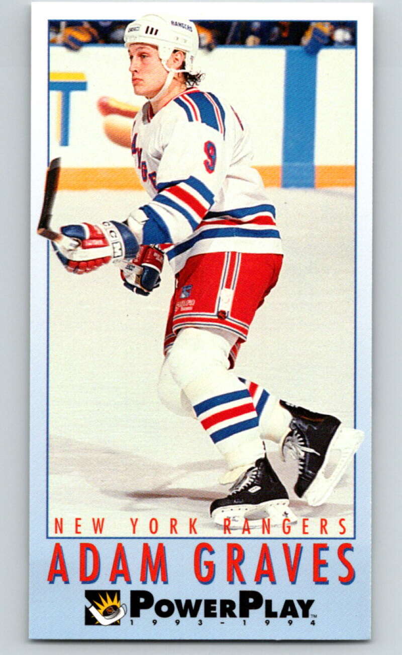 1993-94 PowerPlay #158 Adam Graves New York Rangers V77713 Image 1