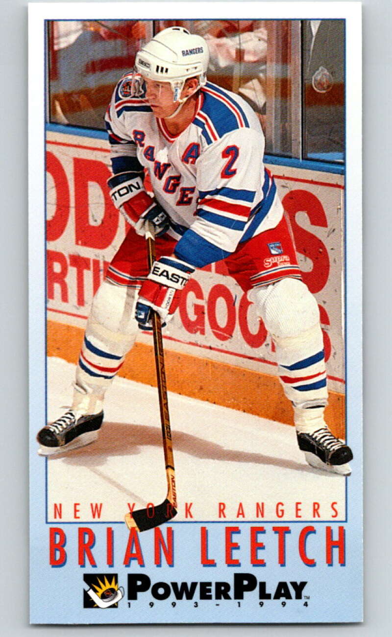 1993-94 PowerPlay #160 Brian Leetch New York Rangers V77715 Image 1