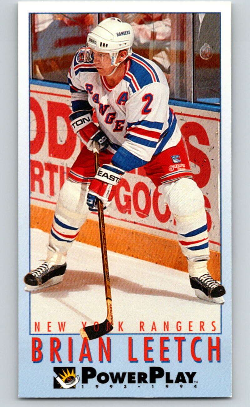 1993-94 PowerPlay #160 Brian Leetch New York Rangers V77717 Image 1