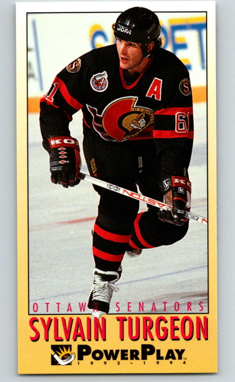 1993-94 PowerPlay #176 Sylvain Turgeon Ottawa Senators V77746 Image 1