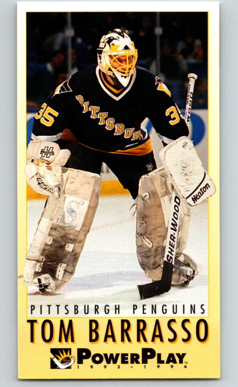 1993-94 PowerPlay #187 Tom Barrasso Pittsburgh Penguins V77768 Image 1