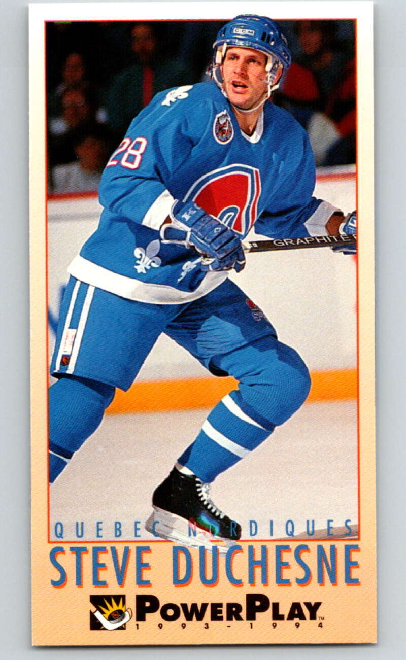 1993-94 PowerPlay #197 Steve Duchesne Quebec Nordiques V77789 Image 1
