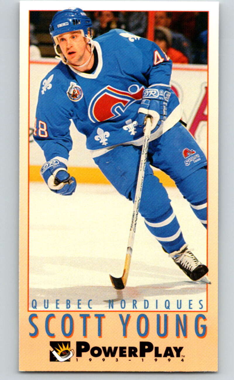 1993-94 PowerPlay #206 Scott Young Quebec Nordiques V77808 Image 1