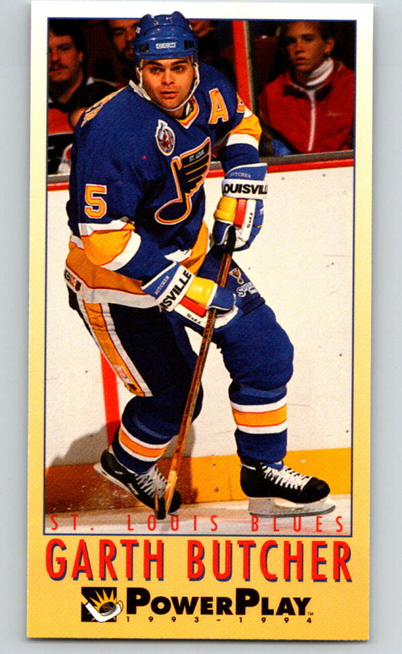 1993-94 PowerPlay #208 Garth Butcher St. Louis Blues V77812 Image 1