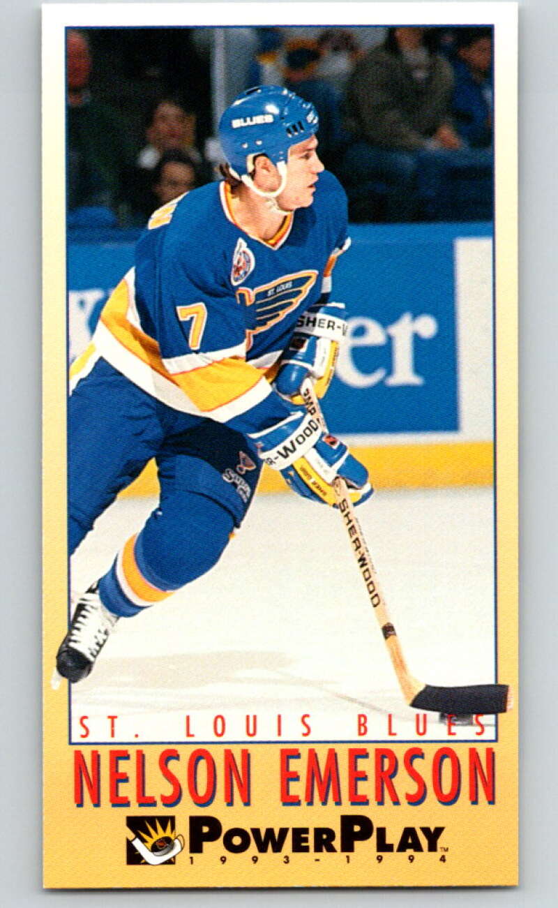 1993-94 PowerPlay #209 Nelson Emerson St. Louis Blues V77813 Image 1