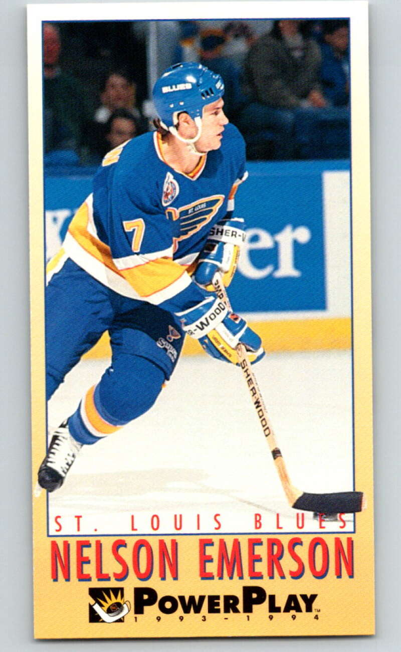 1993-94 PowerPlay #209 Nelson Emerson St. Louis Blues V77815 Image 1