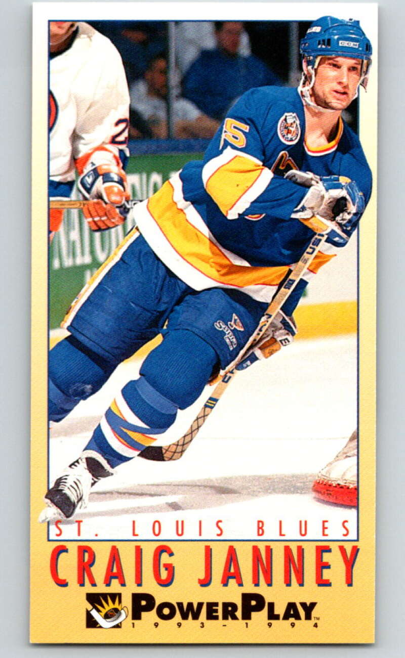 1993-94 PowerPlay #212 Craig Janney St. Louis Blues V77820 Image 1