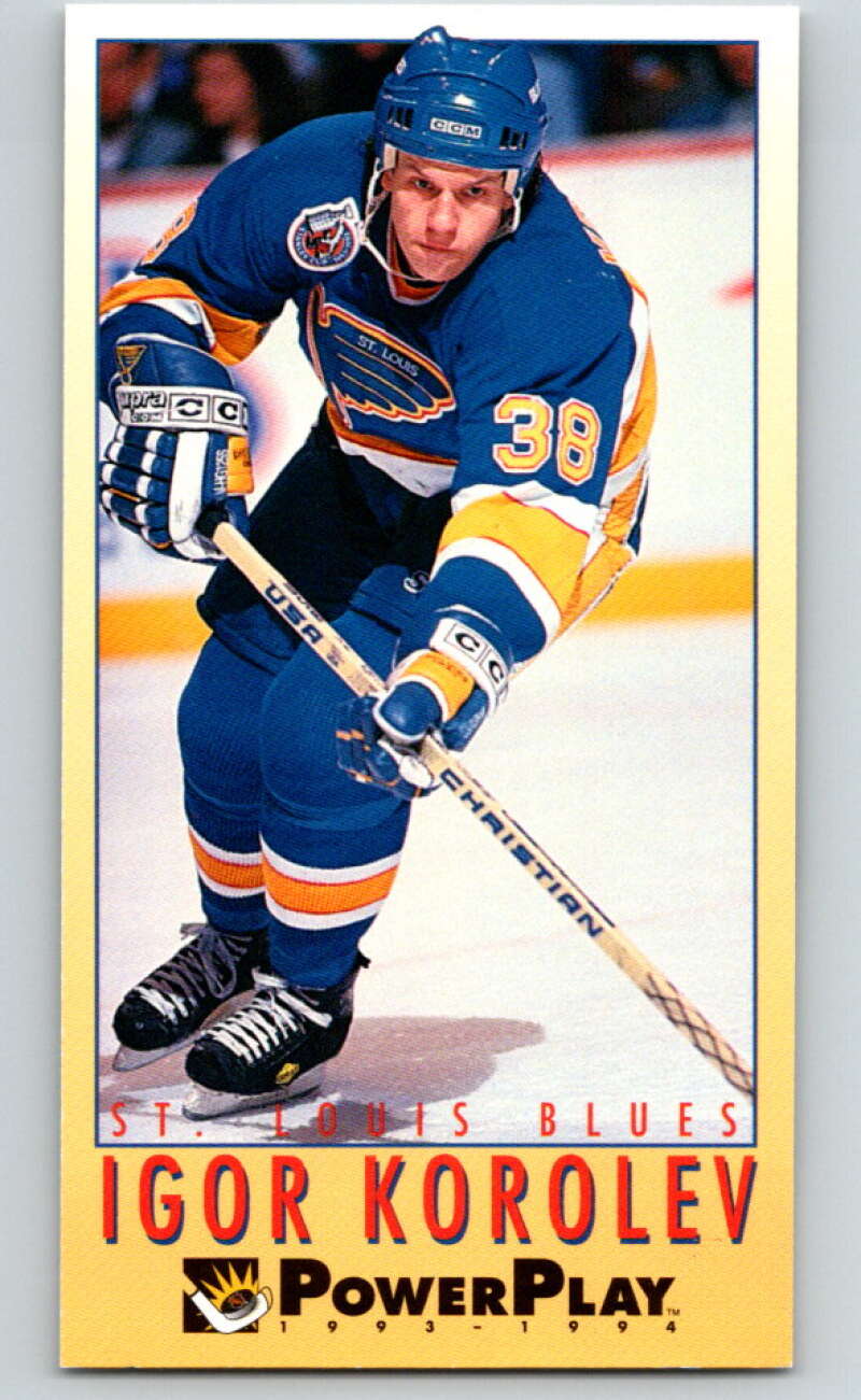 1993-94 PowerPlay #214 Igor Korolev St. Louis Blues V77826 Image 1