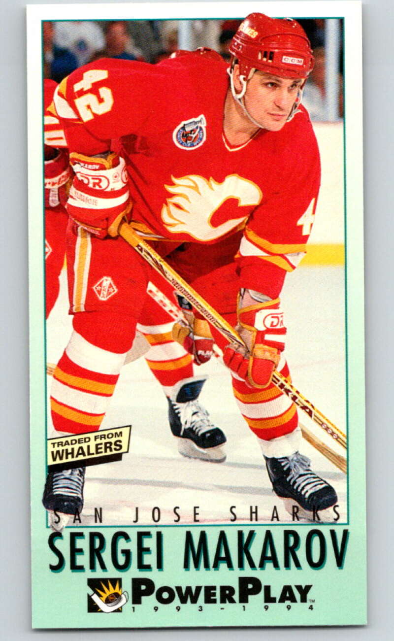 1993-94 PowerPlay #222 Sergei Makarov San Jose Sharks V77848 Image 1