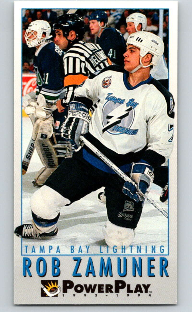 1993-94 PowerPlay #236 Rob Zamuner Tampa Bay Lightning V77877 Image 1