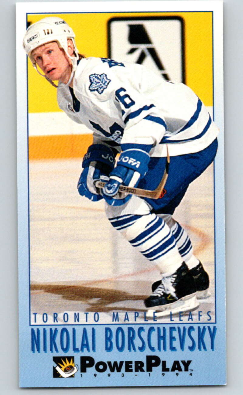 1993-94 PowerPlay #240 Nikolai Borschevsky Toronto Maple Leafs V77882 Image 1