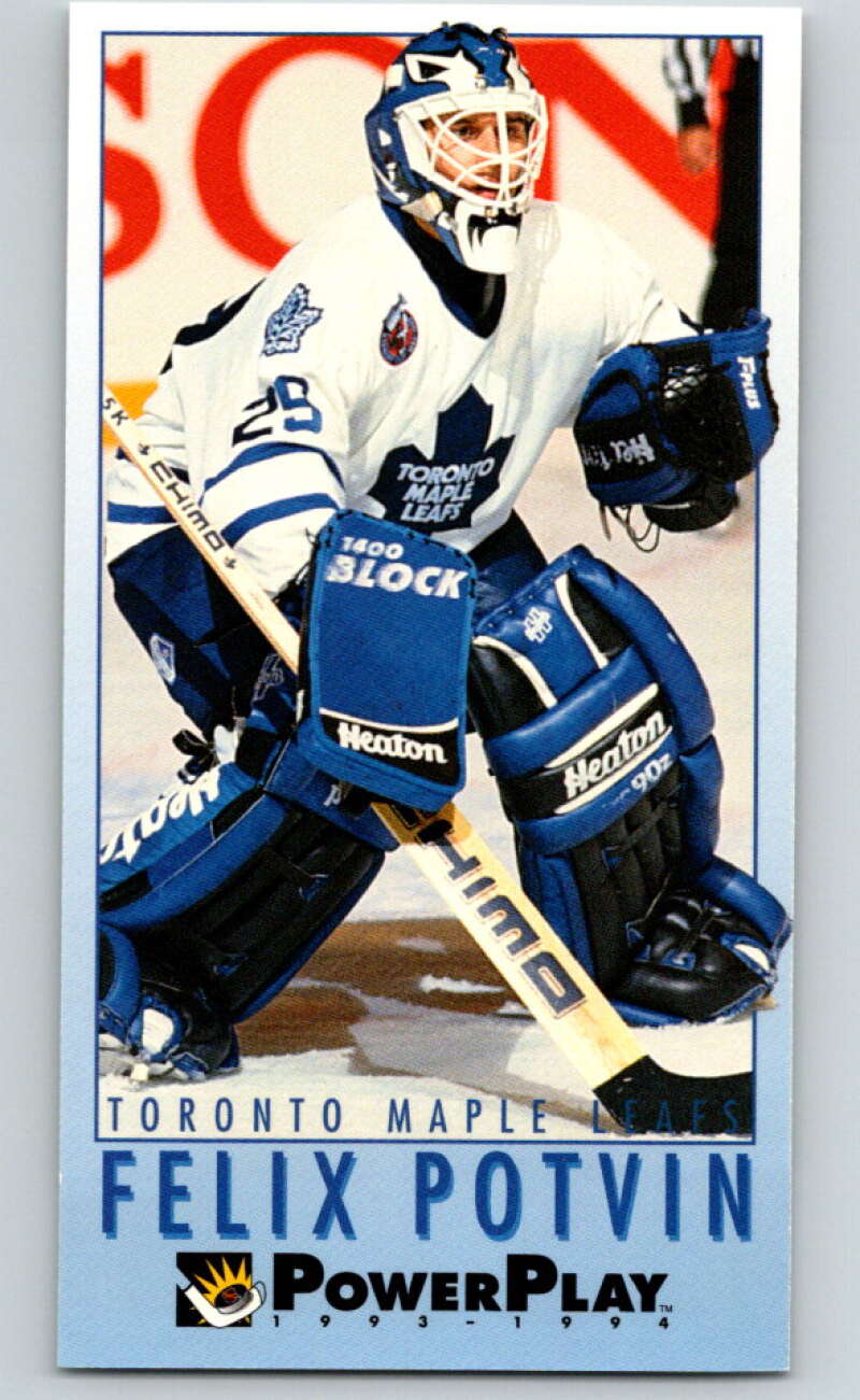 Lot Detail - 1993-94 FELIX POTVIN AUTOGRAPHED TORONTO MAPLE LEAFS