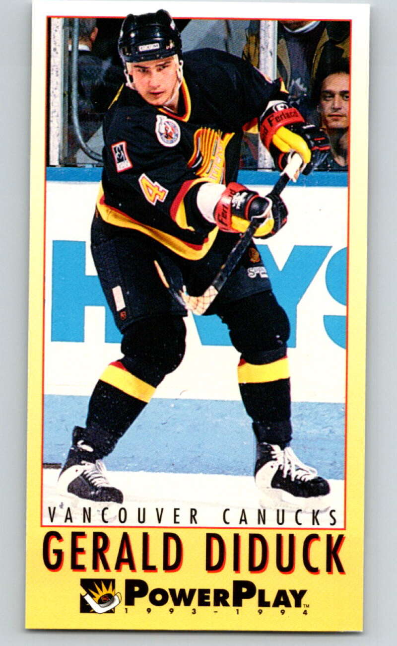 1993-94 PowerPlay #250 Gerald Diduck Vancouver Canucks V77904 Image 1