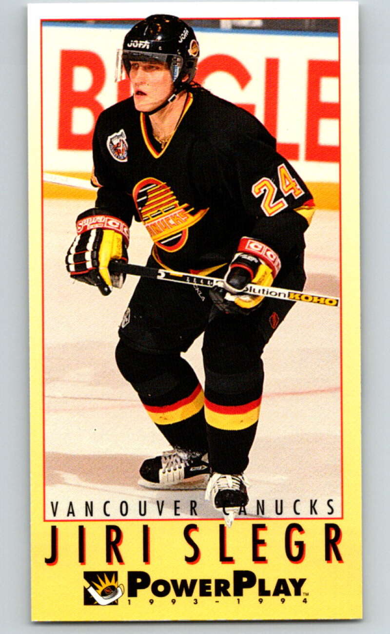 1993-94 PowerPlay #256 Jiri Slegr Vancouver Canucks V77919 Image 1