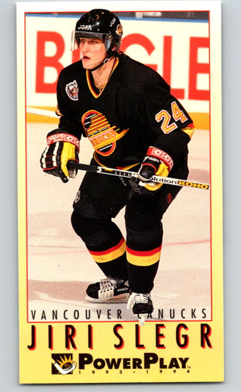 1993-94 PowerPlay #256 Jiri Slegr Vancouver Canucks V77920 Image 1