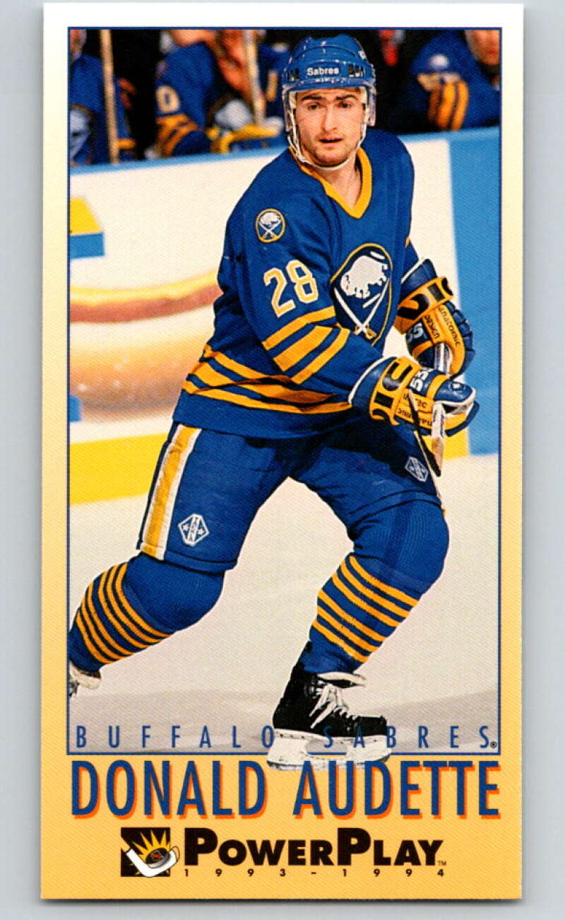 1993-94 PowerPlay #295 Donald Audette Buffalo Sabres V77991 Image 1