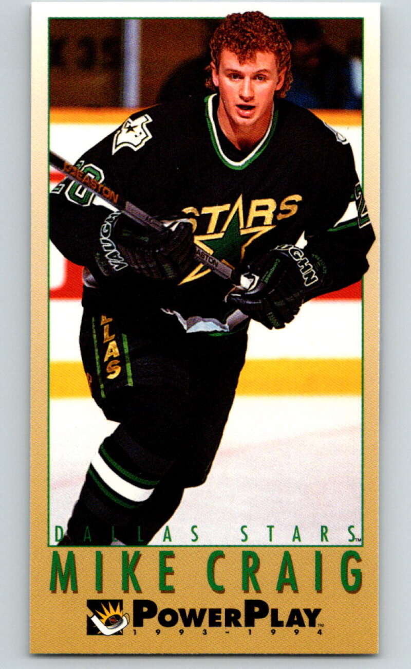 1993-94 PowerPlay #322 Mike Craig Dallas Stars V78019 Image 1