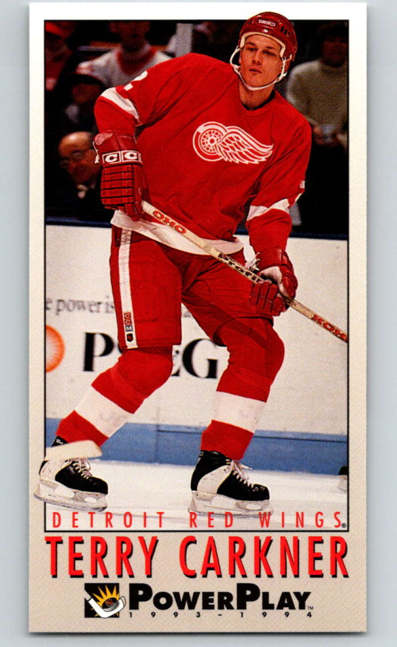 1993-94 PowerPlay #328 Terry Carkner Detroit Red Wings V78025 Image 1