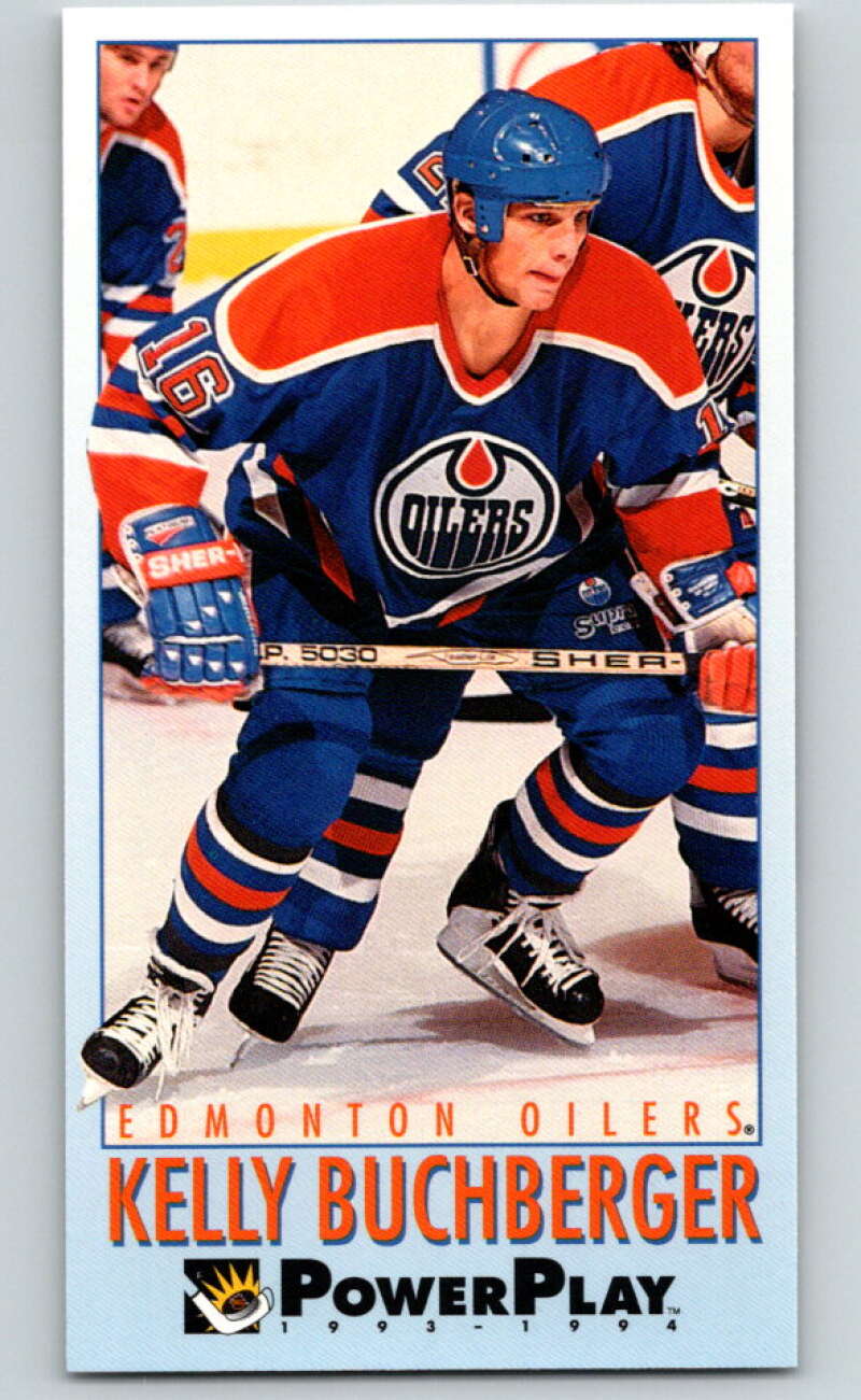 1993-94 PowerPlay #340 Kelly Buchberger Edmonton Oilers V78036 Image 1