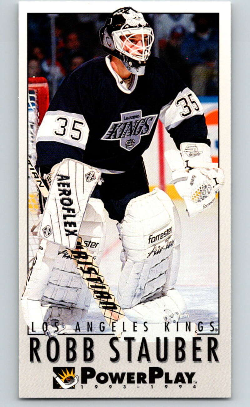 1993-94 PowerPlay #363 Robb Stauber Los Angeles Kings V78059 Image 1