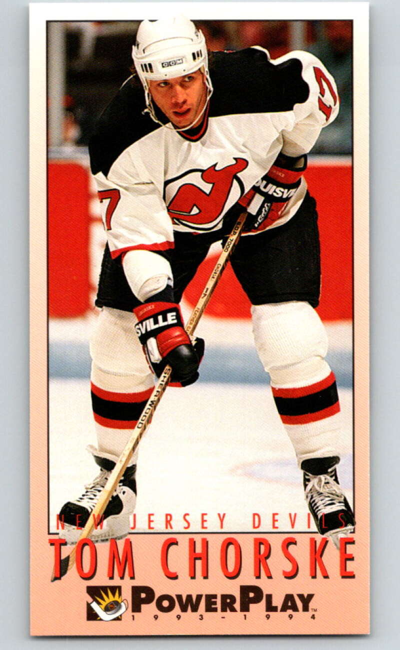 1993-94 PowerPlay #375 Tom Chorske New Jersey Devils V78070 Image 1