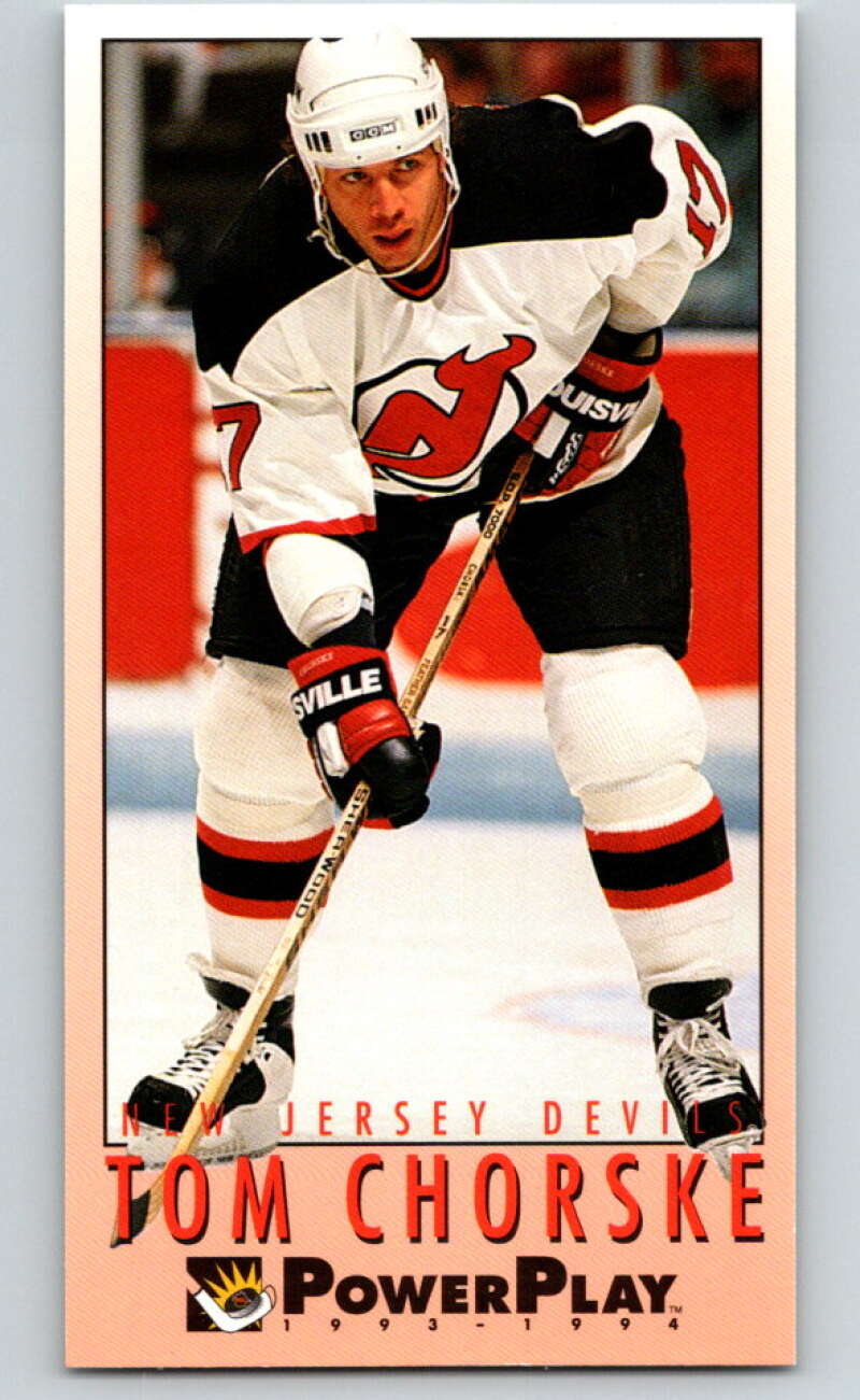 1993-94 PowerPlay #375 Tom Chorske New Jersey Devils V78071 Image 1