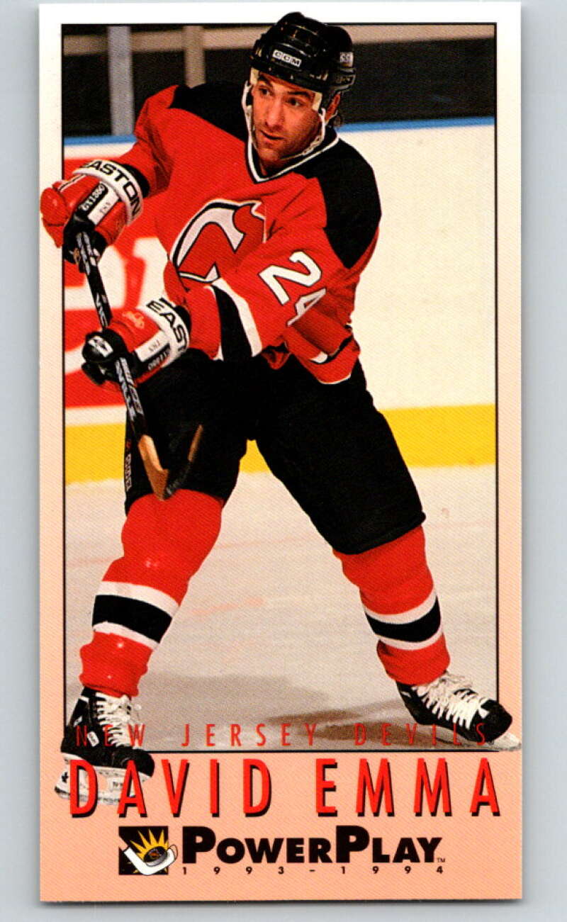1993-94 PowerPlay #377 David Emma New Jersey Devils V78073 Image 1