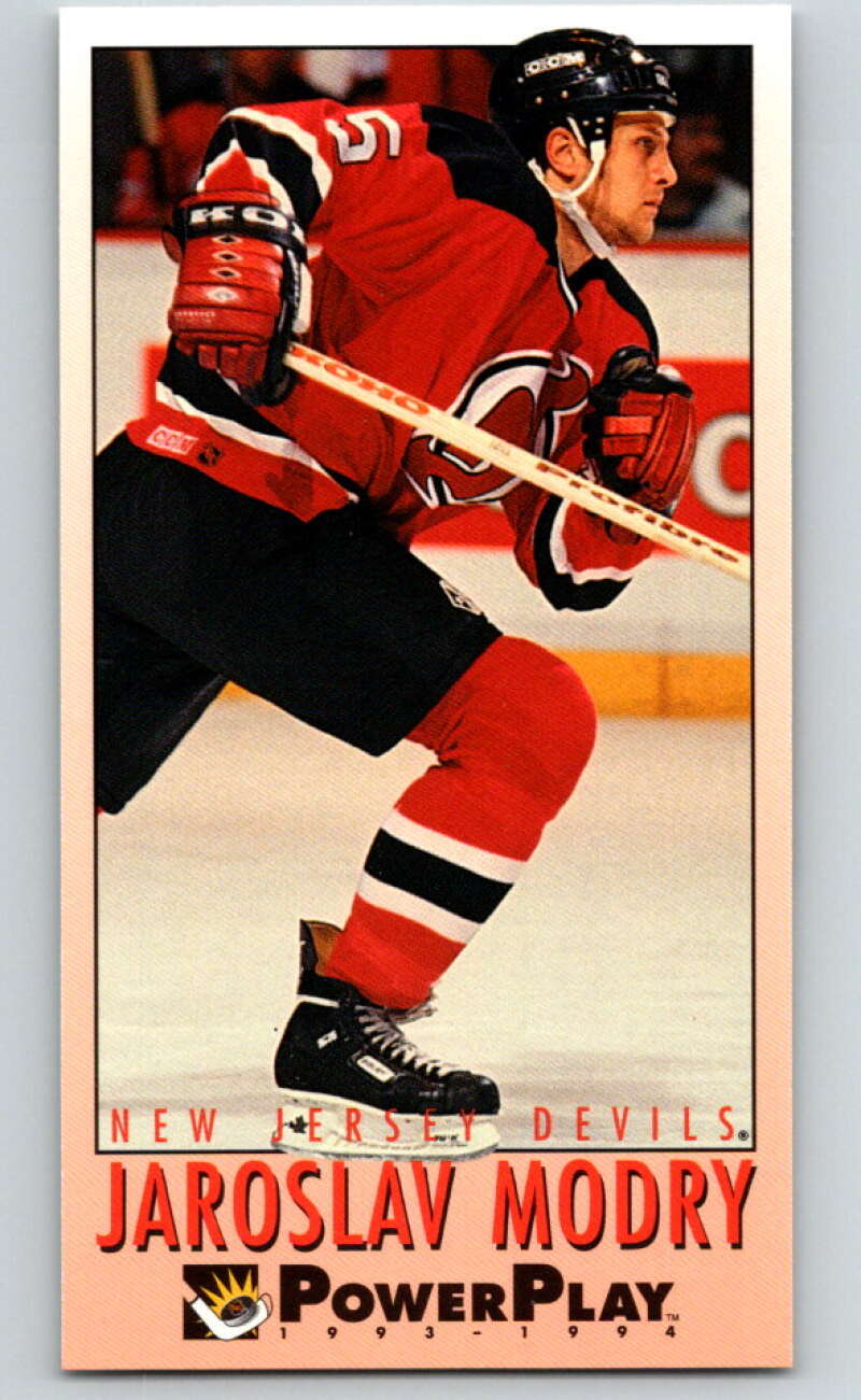 1993-94 PowerPlay #380 Jaroslav Modry RC Rookie New Jersey Devils V78075 Image 1