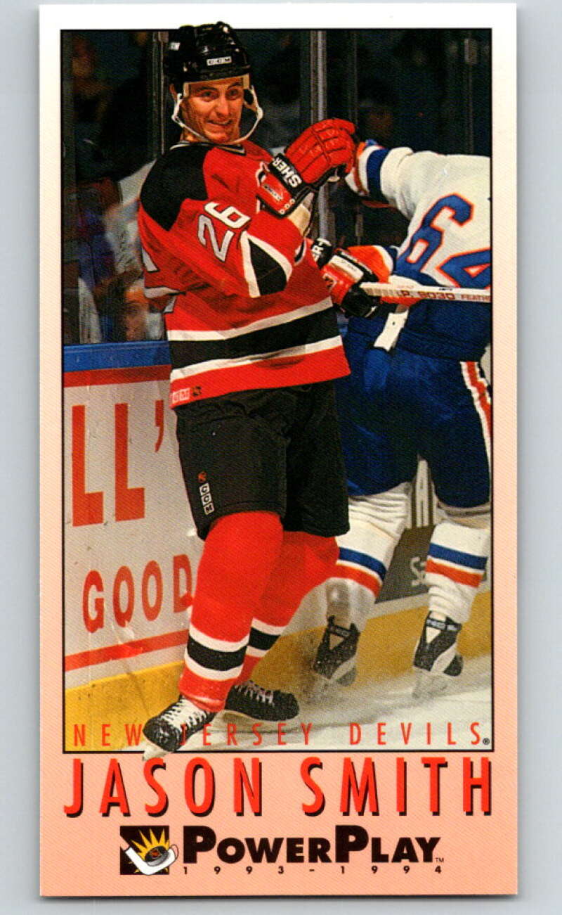 1993-94 PowerPlay #381 Jason Smith RC Rookie New Jersey Devils V78076 Image 1