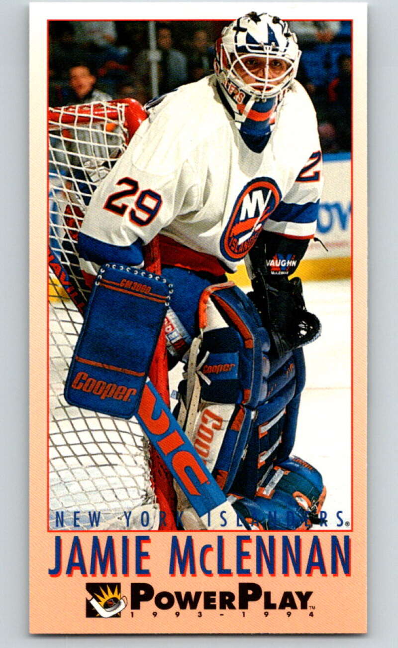 1993-94 PowerPlay #386 Jamie McLennan RC Rookie New York Islanders V78082 Image 1