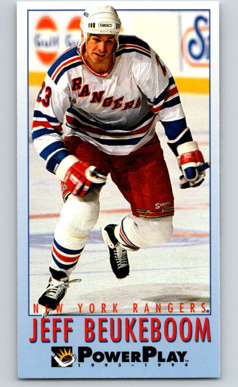 1993-94 PowerPlay #389 Jeff Beukeboom New York Rangers V78086 Image 1