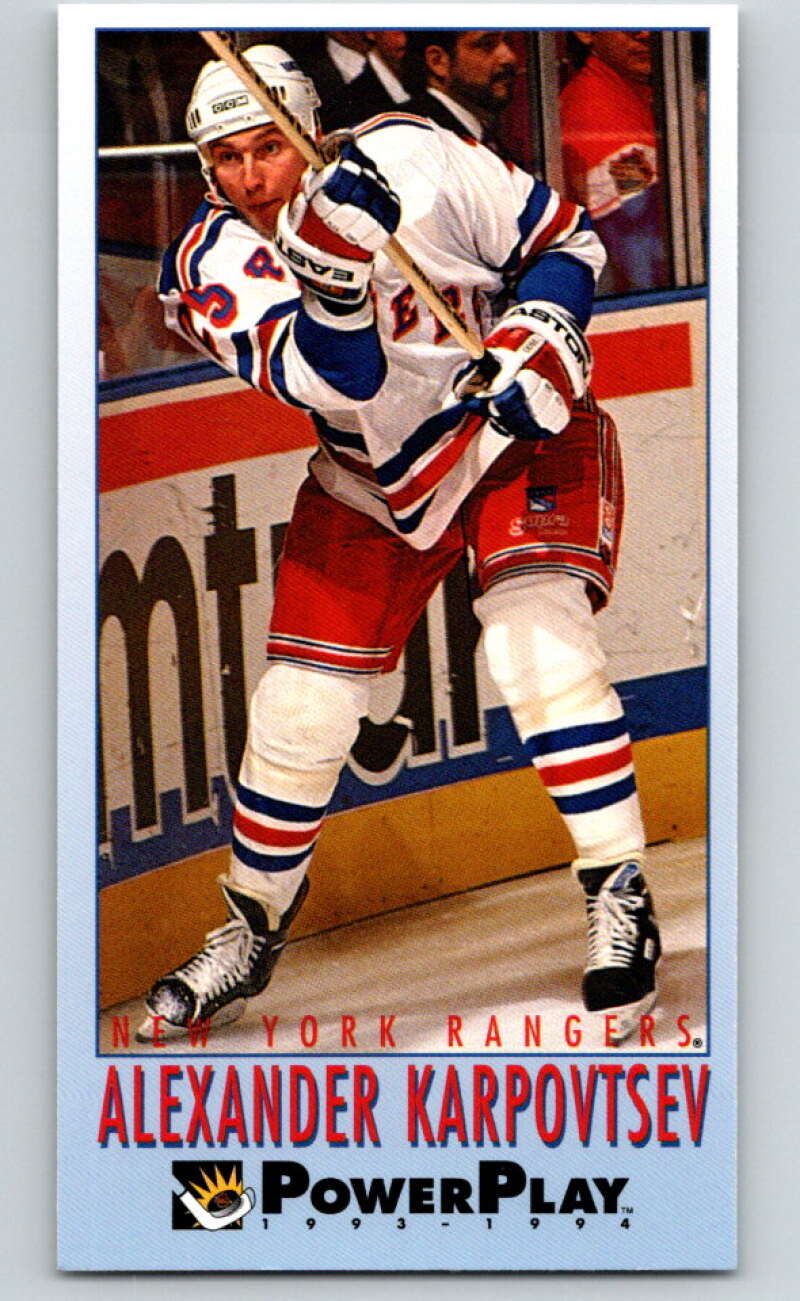 1993-94 PowerPlay #391 Alexander Karpovtsev New York Rangers V78087 Image 1