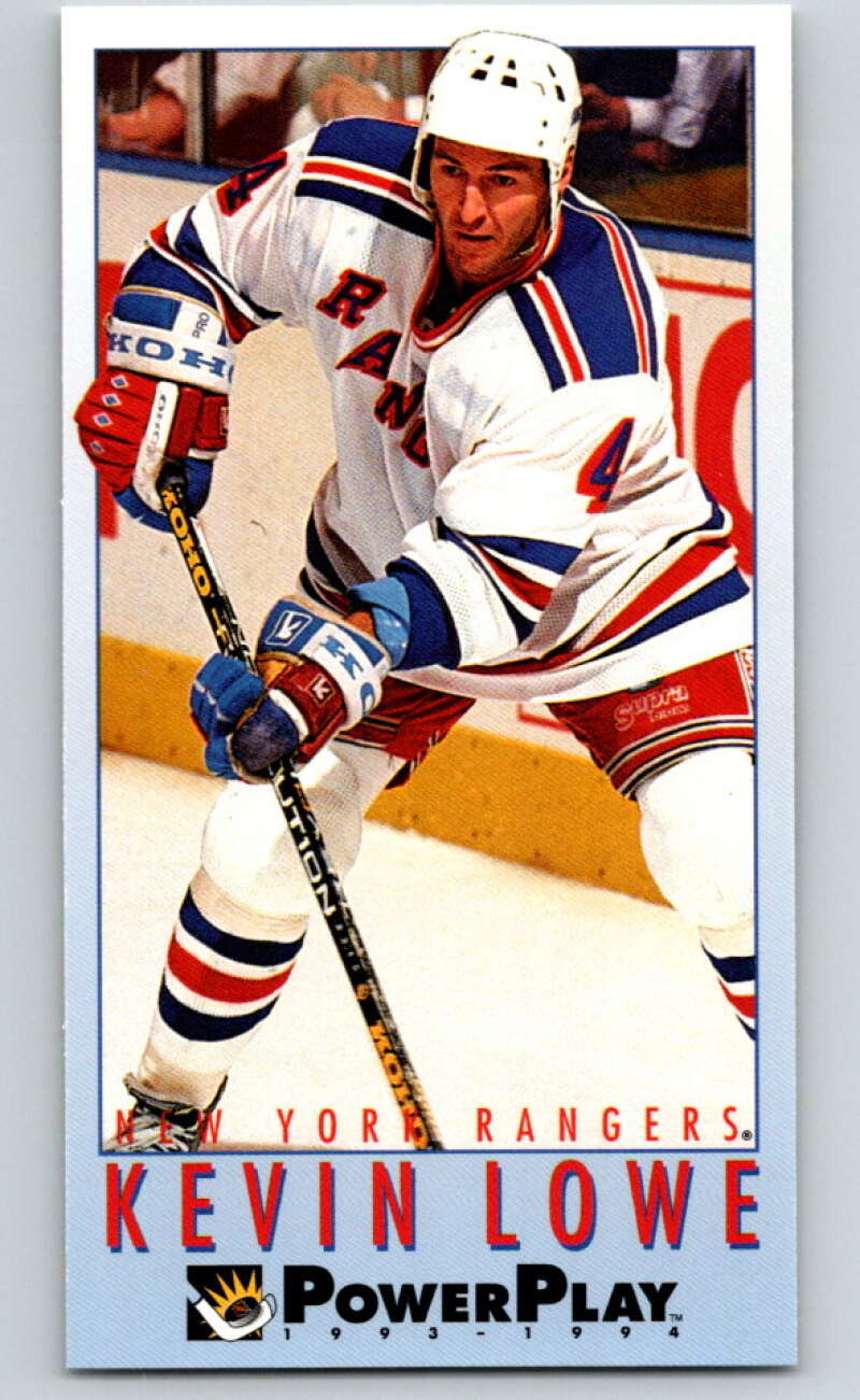 1993-94 PowerPlay #393 Kevin Lowe New York Rangers V78091 Image 1