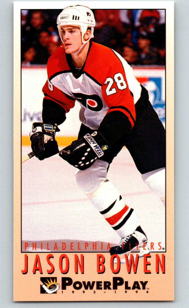 1993-94 PowerPlay #404 Jason Bowen RC Rookie Philadelphia Flyers V78098 Image 1