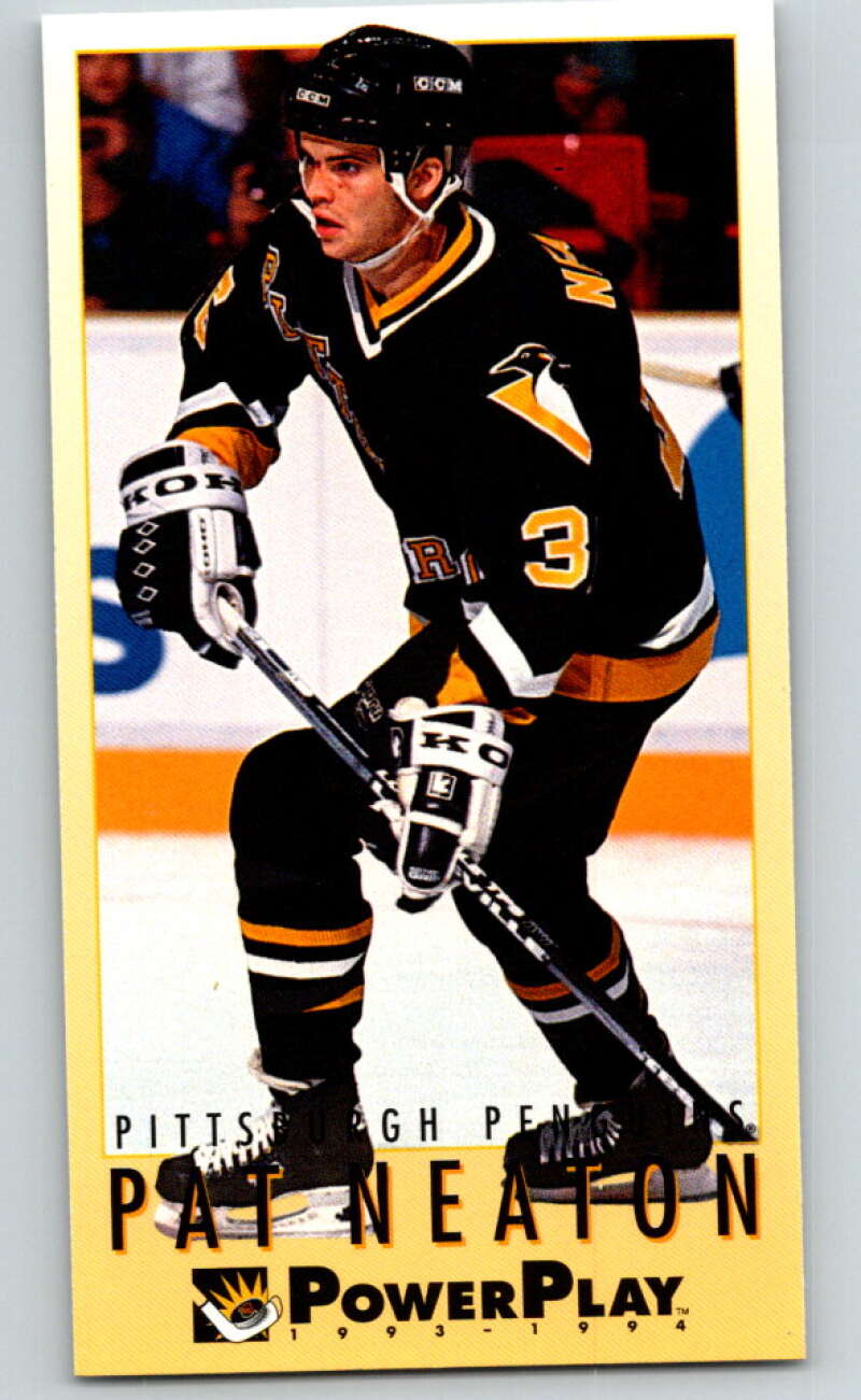 1993-94 PowerPlay #413 Pat Neaton RC Rookie Pittsburgh Penguins V78106 Image 1